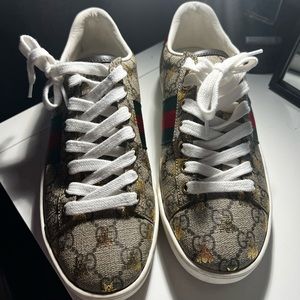 Gucci Women's Sneakers - Brown, Green, Red, White